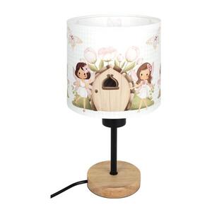 Imagine BRILAGI - Lampă de masă BOBO WOOD 1xE27/25W/230V stejar/negru/alb/roz/zâne