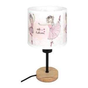 Imagine BRILAGI - Lampă de masă BOBO WOOD 1xE27/25W/230V stejar/negru/alb/roz/balerine