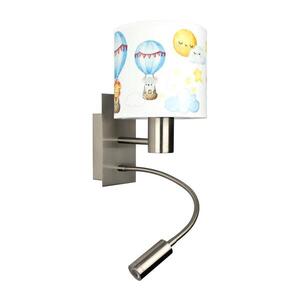 Imagine BRILAGI - Lampă LED flexibilă BOBO 1xE27/25W/230V + LED/3W, crom/alb/cu motive animale