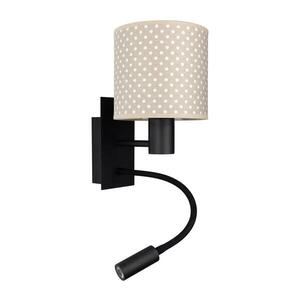 Imagine BRILAGI - Lampă LED flexibilă BOBO 1xE27/25W/230V + LED/3W negru/bej/cu buline