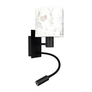 Imagine BRILAGI - Lampă LED flexibilă BOBO 1xE27/25W/230V + LED/3W negru/alb/cu iepurași