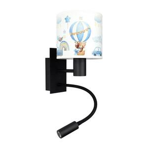 Imagine BRILAGI - Lampă LED flexibilă BOBO 1xE27/25W/230V + LED/3W negru/alb/albastru/cu ursuleți