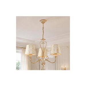Imagine BRILAGI - Candelabru suspendat pe lanț SONIA 3x E27/15W/230V, Ø 64 cm, crem/patină