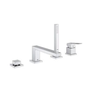 Imagine GROHE 19897001 - Baterie de cadă cu montaj în patru orificii EUROCUBE, crom lucios