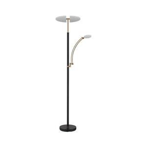 Imagine Globo 58909B - Lampă LED dimmabilă de podea TIRANA 40W/230V + 5, 5W, neagră