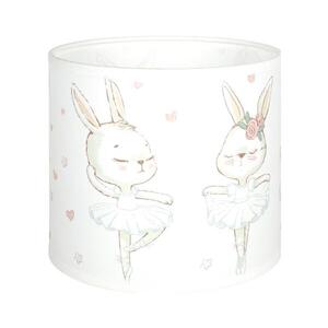 Imagine BRILAGI - Abajur universal BOBO E27 diam. 15 cm alb/iepurași