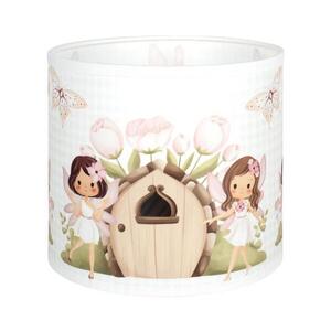 Imagine BRILAGI - Abajur universal BOBO E27 diam. 15 cm alb/roz/zâne