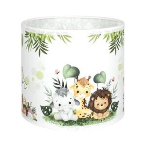 Imagine BRILAGI - Abajur universal BOBO E27 Ø 15 cm alb/verde/junglă