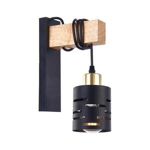 Imagine Lampă de perete ELEN 1xE27/35W/230V neagră/aurie/maro