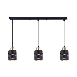 Imagine Candelabru suspendat pe cablu ELEN 3xE27/35W/230V negru/auriu