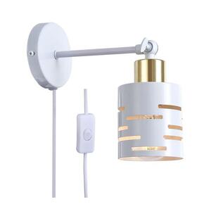 Imagine Aplica spot de perete cu întrerupător ELEN 1xE27/35W/230V alb/auriu