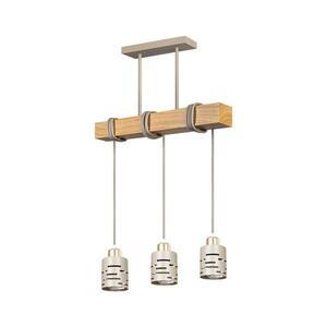 Imagine Lustru suspendat pe cablu ELEN 3xE27/35W/230V bej/auriu/maro