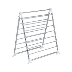 Imagine WENKO 3772020100 - Uscător de rufe PROFI 65x150 cm inox/argintiu/alb