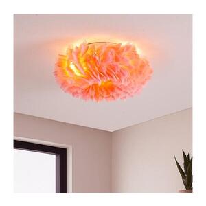 Imagine BRILAGI - Plafonieră FEATHER 3xE27/40W/230V, Ø 40 cm, roz