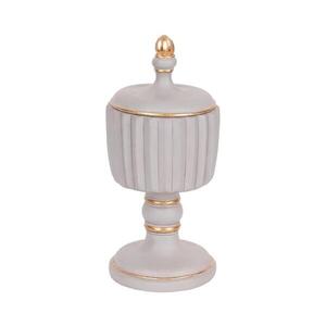 Imagine Cutie decorativă 21x9 cm gri/aurie