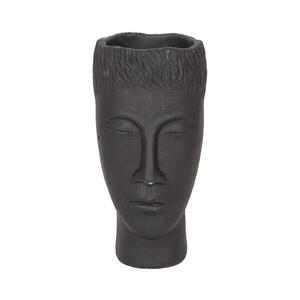Imagine Vază decorativă 25 x 14 x 12, 5 cm, negru/ciment