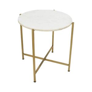 Imagine Eglo 424002 - Masă laterală TOWADA 46 cm marmură/auriu
