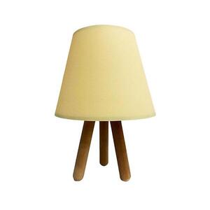 Imagine Lampă de masă WOOD 1xE27/60W/230V crem