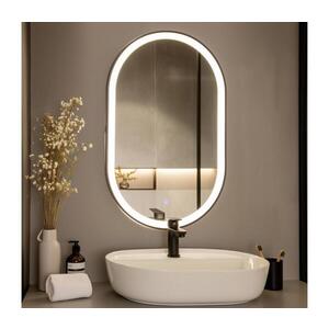 Imagine BRILAGI-LED Oglindă de baie CANZO LED/25W/230V 50x80 cm negru IP44 CRI 90 cu dimmer și CCT