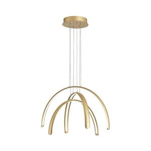 Imagine Candelabru LED suspendat pe cablu MEGAN LED/41W/230V auriu