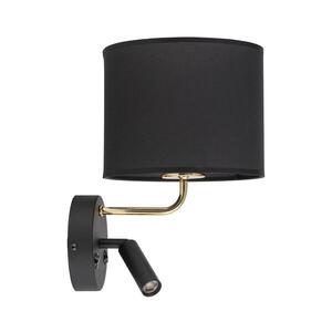 Imagine LED lampă flexibilă RICHI 1xE27/15W + LED 3W, 230V, negru
