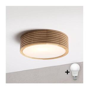Imagine BRILAGI - Plafonieră LED CARVALHO MODERN 1xE27/60W/230V, diametru 27, 5 cm, finisaj stejar