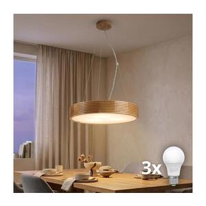 Imagine BRILAGI - Lustră LED pe cablu CARVALHO MODERN 3xE27/60W/230V stejar diam. 47, 5 cm