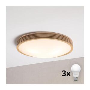 Imagine BRILAGI - Lampă de tavan LED CARVALHO MODERN SLIM 3xE27/60W/230V Ø 47, 5 cm stejar