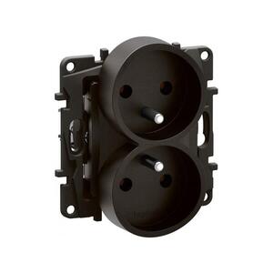 Imagine Legrand - Priză dublă casnică fără ramă 250V/16A NILOE neagră