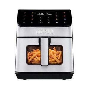 Imagine TESLA Electronics AirCook - Friteuză cu aer cald, 6, 5 l, 2100 W/230 V, crom/negru