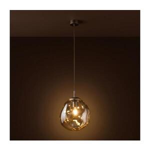 Imagine BRILAGI - Lustră suspendată pe cablu VULCANO 1xE27/15W/230V Ø 25 cm bronz/bej fumuriu
