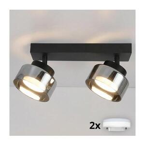 Imagine BRILAGI - LED RGB reglabil spot AURA LUX 2xGX53/14W/230V Wi-Fi Tuya negru/fumuriu