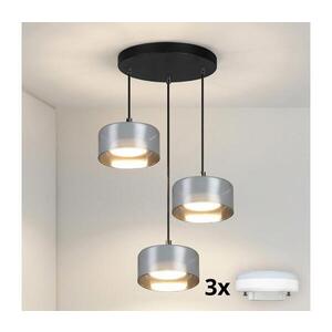 Imagine BRILAGI - Lustra LED RGB dimabilă AURA LUX 3xGX53/14W/230V Wi-Fi Tuya negru/fumuriu
