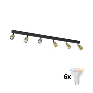 Imagine Spot LED RGBW dimabil TOP 6xGU10/6, 5W/230V 2700-6500K auriu/negru