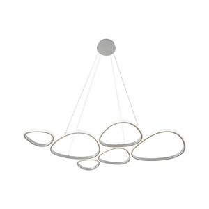 Imagine Lustră LED suspendată pe cablu HELIX LED/61W/230V argintie