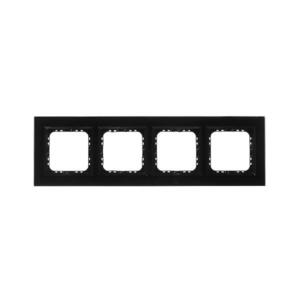Imagine Ospel - Ramă din sticlă cu 4 module SONATA, negru lucios