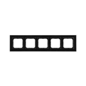 Imagine Ospel - Ramă din sticlă SONATA pentru 5 module, negru lucios