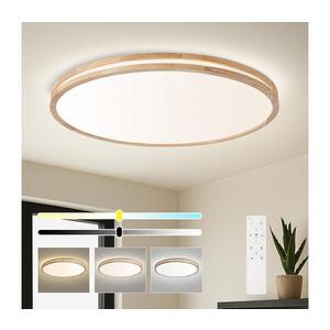 Imagine BRILAGI - Corp de iluminat LED dimabil MOLINA LED/128W/230V 3000-6000K, stejar, diam. 100 cm + telecomandă