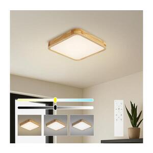 Imagine BRILAGI - Corp de iluminat LED dimabil WOODLINE SQUARE LED/48W/230V, stejar 40x40 cm + telecomandă