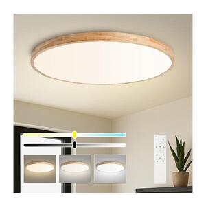 Imagine BRILAGI - Lampă LED dimabilă WOODLINE, 128W, 230V, 3000-6000K, stejar, diametru 100 cm + telecomandă