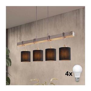 Imagine BRILAGI - Lustră LED suspendată pe cablu NUBILA 4xE27/60W/230V gri/negru