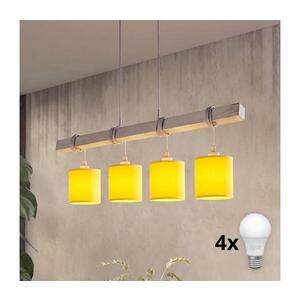 Imagine BRILAGI - Lustra LED pe cablu NUBILA 4xE27/60W/230V gri/galben