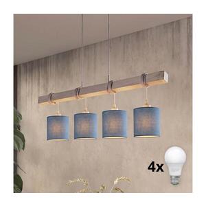 Imagine BRILAGI - Lustra LED pe cablu NUBILA 4xE27/60W/230V gri/albastru închis