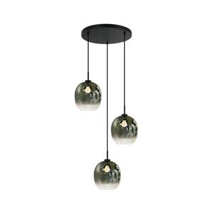 Imagine Lampă suspendată pe cablu MIRROR 3xE27/14W/230V verde fumuriu