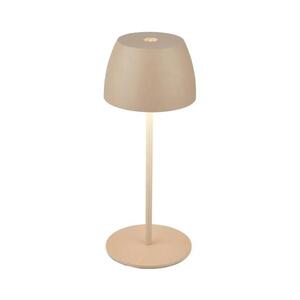 Imagine Briloner - Lampă de masă LED MINI, dimabilă, reîncărcabilă, cu control tactil, pentru exterior LED/2, 5W/5V IP44 1800 mAh bej
