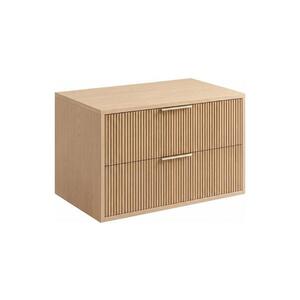 Imagine REA-M0409 - Dulap suspendat de baie sub lavoar MONO 80x48, 5 cm bej