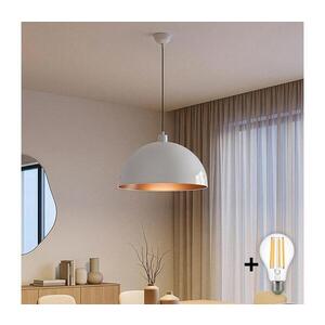 Imagine BRILAGI - Lustră LED suspendată pe cablu METALO 1xE27/40W/230V diam. 40 cm alb/cupru
