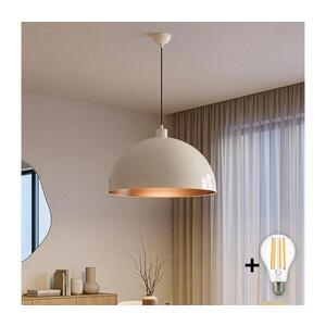 Imagine BRILAGI - Candelabru LED suspendat pe cablu METALO 1xE27/40W/230V Ø 60 cm bej/cupru