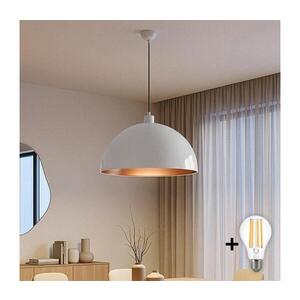 Imagine BRILAGI - Lustru LED suspendat pe cablu METALO 1xE27/40W/230V Ø 60 cm alb/cupru