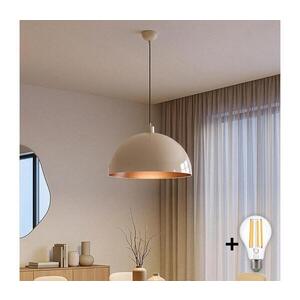 Imagine BRILAGI - Lustră LED suspendată pe cablu METALO 1xE27/40W/230V diam. 40 cm bej/cupru